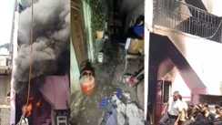 urat massive fire broke out in a residential house burning a family alive