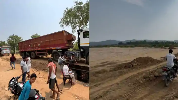 Bihar Sand Mining - इस घाट को लेकर बालू कारोबारियों और ग्रा Bihar Sand Mining - इस घाट को लेकर बालू कारोबारियों और ग्रा