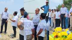 gandak river erosion inspection secretary chandrashekhar singh saran