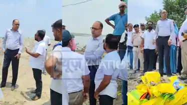 gandak river erosion inspection secretary chandrashekhar singh saran