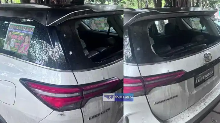 RJD candidate Veena Devis convoy attacked in Mokama  RJD candidate Veena Devis convoy attacked in Mokama