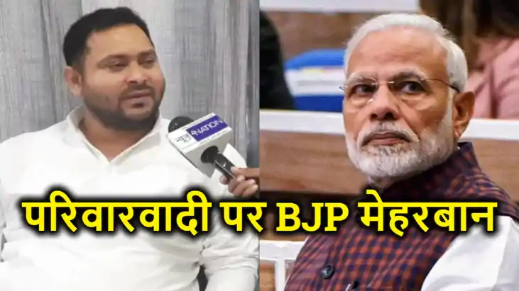 तेजस्वी का हमला, एनडीए के परिवारवाद की खोली पोल, लोकसभा चुना तेजस्वी का हमला, एनडीए के परिवारवाद की खोली पोल, लोकसभा चुना