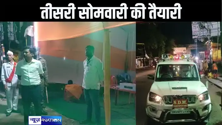 श्रावण मास की तीसरी सोमवारी पर होने वाले कांवरियों के अप्रत्