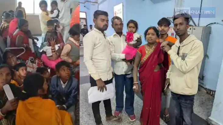 BIHAR NEWS - 35 लोगों से भरी मैजिक वैन अनियंत्रित होकर पलटी,