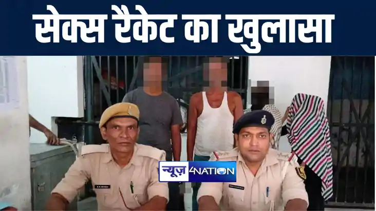 गोपालगंज पुलिस ने घर में चलाये जा रहे सेक्स रैकेट का किया खु