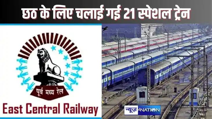 RAILWAY NEWS - छठ पर्व के लिए पूर्व मध्य रेलवे ने विभिन्न शह RAILWAY NEWS - छठ पर्व के लिए पूर्व मध्य रेलवे ने विभिन्न शह