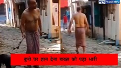 Dog Video: कुत्ते को लेकर बुर्जुग आदमी को दे रहा था ज्ञान, तभी हुआ कुछ ऐसा की जान बचाकर भागने को हुआ मजबूर