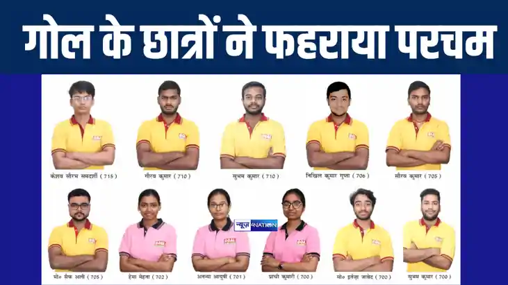 गोल इंस्टीट्यूट ने नीट परीक्षा में दिया बिहार टॉपर, केशव सौर