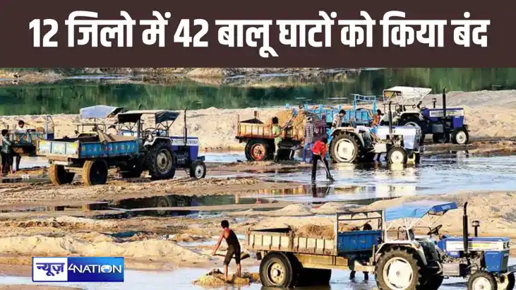भोजपुर, पटना सहित 12 जिलों के 42 बालू घाटों पर खनन किया गया भोजपुर, पटना सहित 12 जिलों के 42 बालू घाटों पर खनन किया गया