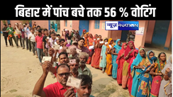 बिहार में पांच बजे तक 56 फीसदी हुई वोटिंग, अररिया से आगे निकला सुपौल, दोनों जिलों में 58 फीसदी मतदान