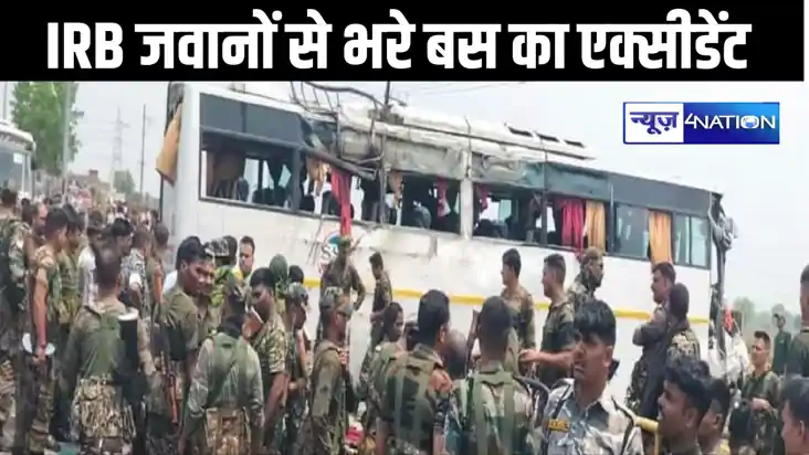IRB जवानों को लेकर जा रही बस हुई हादसे का शिकार, एक जवान की 