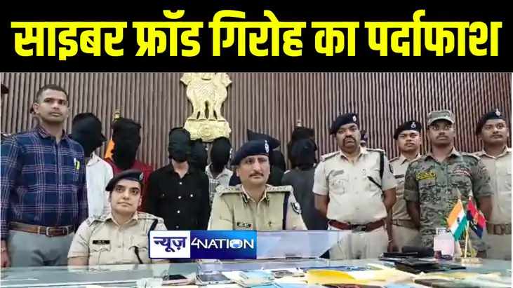 मुजफ्फरपुर पुलिस ने अंतरराष्ट्रीय साइबर फ्रॉड गिरोह का किया 