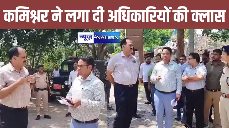 कांवड़िया पथ को देख कर भड़के मुंगेर कमिश्नर, बालू की पतली पर