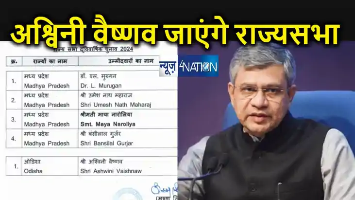 भाजपा ने चार राज्यसभा उम्मदीवारों के नाम किए घोषित, रेल मंत भाजपा ने चार राज्यसभा उम्मदीवारों के नाम किए घोषित, रेल मंत
