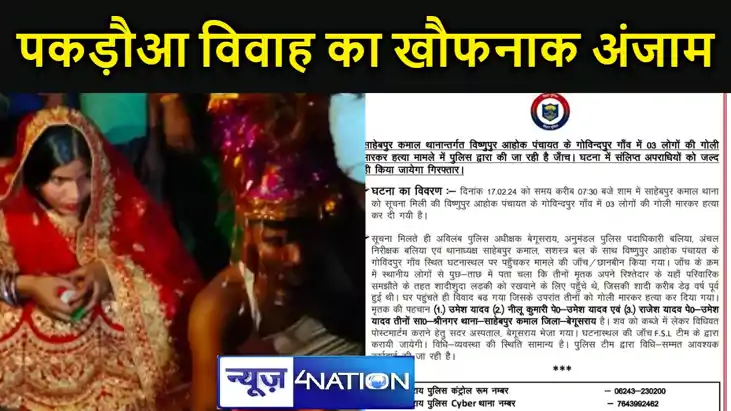BREAKING: पकड़ौआ विवाह का खौफनाक अंजाम, पति के घर मिलने पहुं